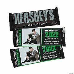 Coupon 😀 Graduation Custom Photo 🍬 Candy Bar Sticker Labels - 12 Pc. ✔️