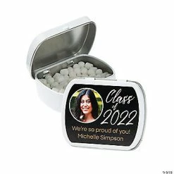 New 🧨 Custom Photo Class of 2022 Graduation Mint Tins - 24 Pc. 🧨