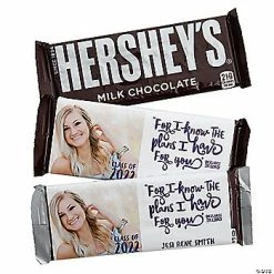 Promo 😀 Custom Photo Religious Grad 🍬 Candy Bar Sticker Labels - 12 Pc. 👏