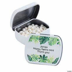 Wholesale 👏 Personalized Palm Leaf Mint Tins - 24 Pc. 😍