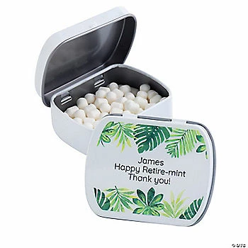 Wholesale π Personalized Palm Leaf Mint Tins - 24 Pc. π 1 Wholesale π Personalized Palm Leaf Mint Tins - 24 Pc. π
