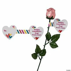 Brand new ✨ Personalized Pink Foil-Wrapped Chocolate Rose Handouts for 12 👏