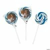 Outlet ⌛ Personalized Custom Photo Blue Swirl Pops - 12 Pc. 😉
