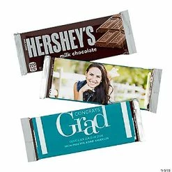 Deals 👏 Personalized Custom Photo Congrats Grad 🍬 Candy Bar Sticker Labels - 12 Pc. 😍