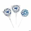 Best Sale 👍 Personalized Blue Graduation Swirl Lollipops - 24 Pc. 🎉