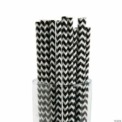 Discount π Chevron Paper Straws - 24 Pc. β
