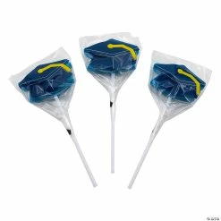 New 🌟 Graduation Mortarboard Hat Suckers - 12 Pc. ⭐