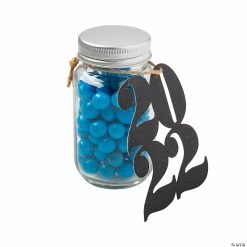 Deals ✔️ Class of 2022 Sixlets® Blue Chocolate 🍬 Candy Favor Jar Kit for 12 Guests 👍