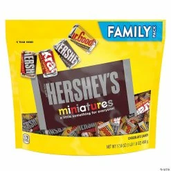 Best deal 😉 HERSHEY'S Miniatures Chocolate 🍬 Candy Assortment, Family Size 17.6 oz 😀