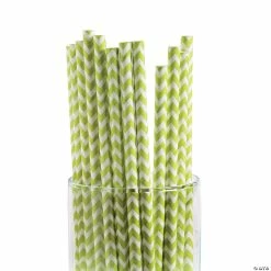 Wholesale 🧨 Chevron Paper Straws - 24 Pc. 🌟