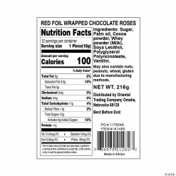 Buy 👍 Red Foil-Wrapped Chocolate 🍬 Candy Roses - 12 Pc. 🔥 -Graduation Candy Sales Shop red foil wrapped chocolate candy roses 12 pc k1480b a05