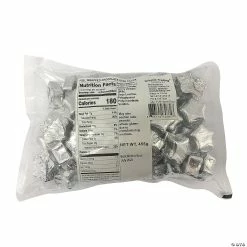 Deals ⭐ Foil-Wrapped Chocolate Stars - 57 Pc. 🧨 -Graduation Candy Sales Shop silver foil wrapped chocolate stars 57 pc 14145418 a02